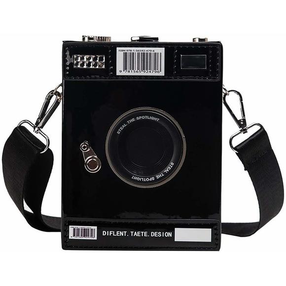 Retro Pu Camera Shaped Snapshot Casual Cross Body Shoulder Handbag :^) - Picture 1 of 6